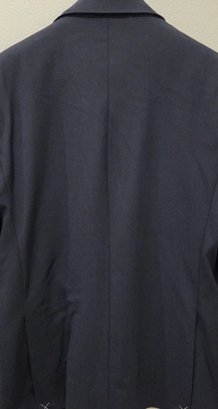 NWOT Lands' End Navy Men's Blazer Tailored Fit, stretch 42 Regular.